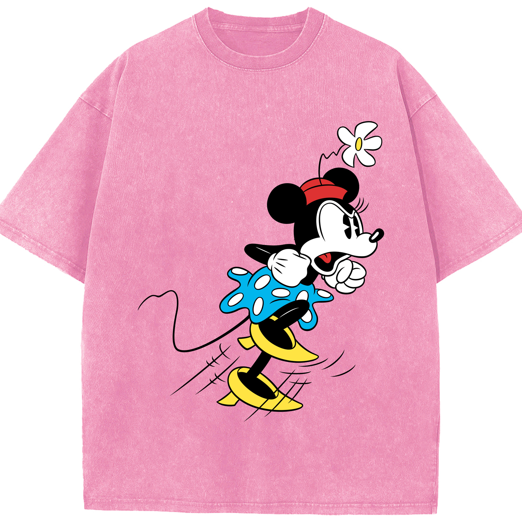 （画像用） ミッキーマウス Mickey Mouse 綿100% ヴィンテージ風 半袖Tシャツ（フロントプリント）